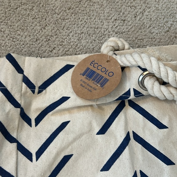 Ecolo canvas beach bag. 19.5” x 17” - Picture 8 of 8